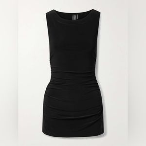 NORMA KAMALI Ruched stretch-jersey mini dress
